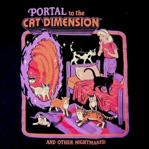 Portal to the Cat Dimension Graphic Tee